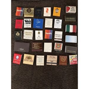 Lot of 30 Vintage 60s 70s Matchbooks Restaurants, Casinos, Art, Hotels, Travel